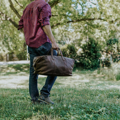Vintage-Oak-Wochenkoffertasche aus Leder Walker für einen eleganten und zeitlosen Look