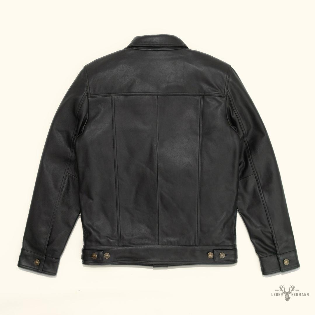 Driggs Lederjacke in Schwarz – Stilvoller und moderner Lederblazer für jeden Anlass