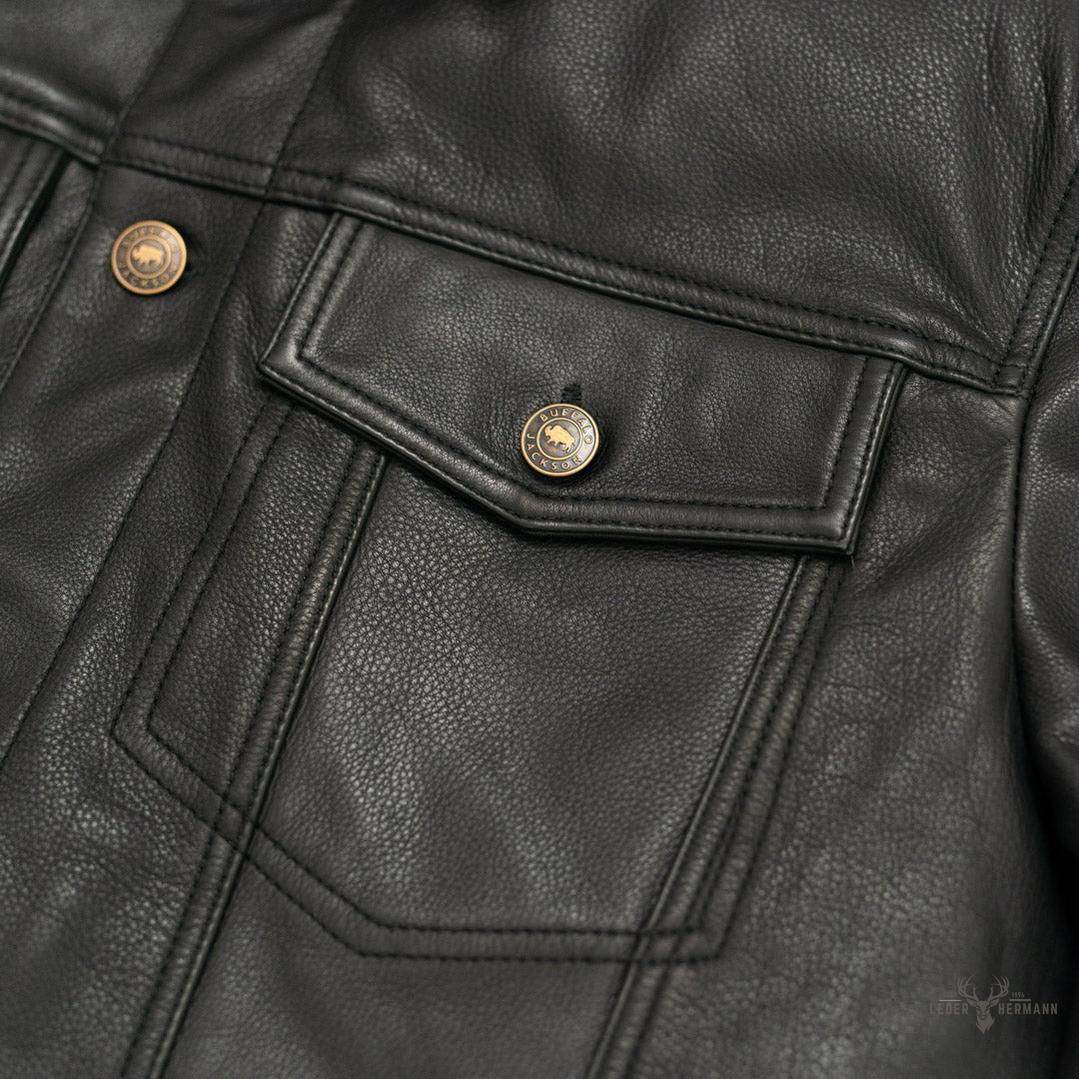 Driggs Lederjacke in Schwarz – Stilvoller und moderner Lederblazer für jeden Anlass
