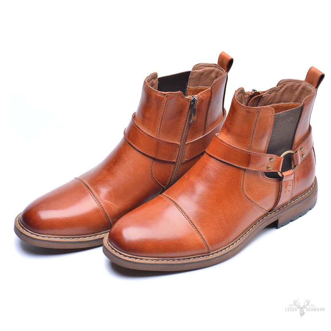 Elegante Roadster-Lederstiefel für den perfekten Look
