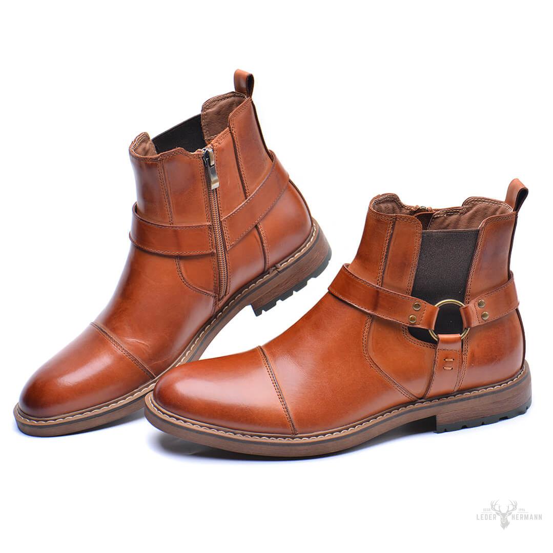 Elegante Roadster-Lederstiefel für den perfekten Look