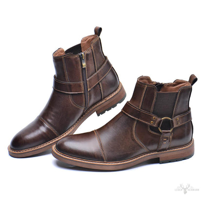 Elegante Roadster-Lederstiefel für den perfekten Look