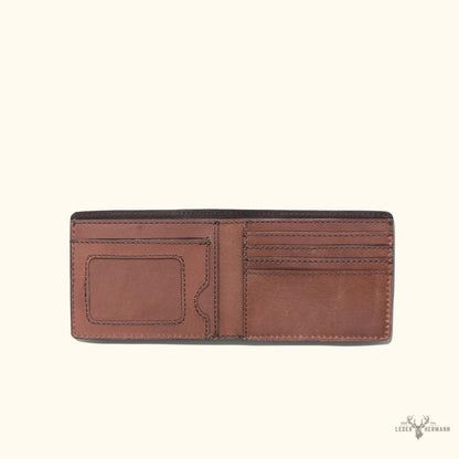Roosevelt Billfold Ledergeldbörse - Elegantes Bernstein Braun