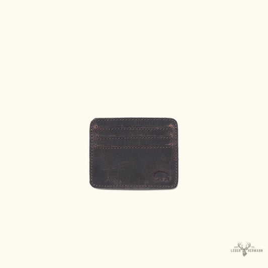 Roosevelt Leder Slim-ID-Geldbörse in Elegant Dark Oak