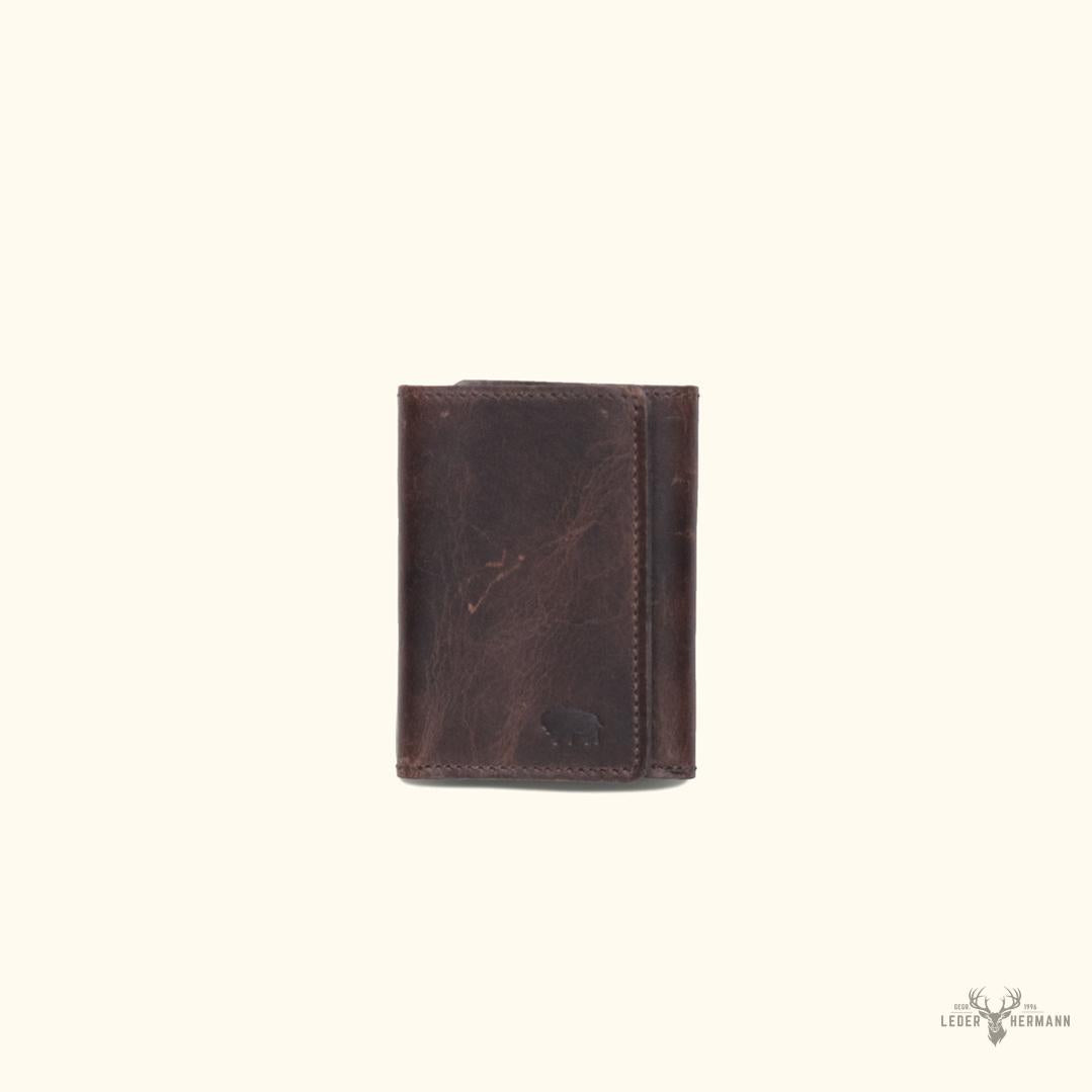 Trifold Lederbörse Roosevelt in Dark Briar – Ultimative Eleganz und Funktionalität