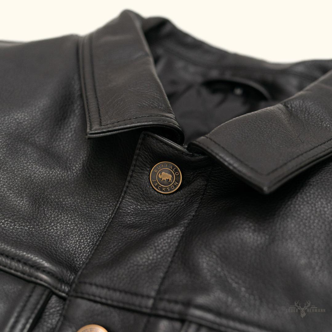 Driggs Lederjacke in Schwarz – Stilvoller und moderner Lederblazer für jeden Anlass
