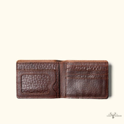 Ryder Reserve Bisonleder Brieftasche | Edles Braun