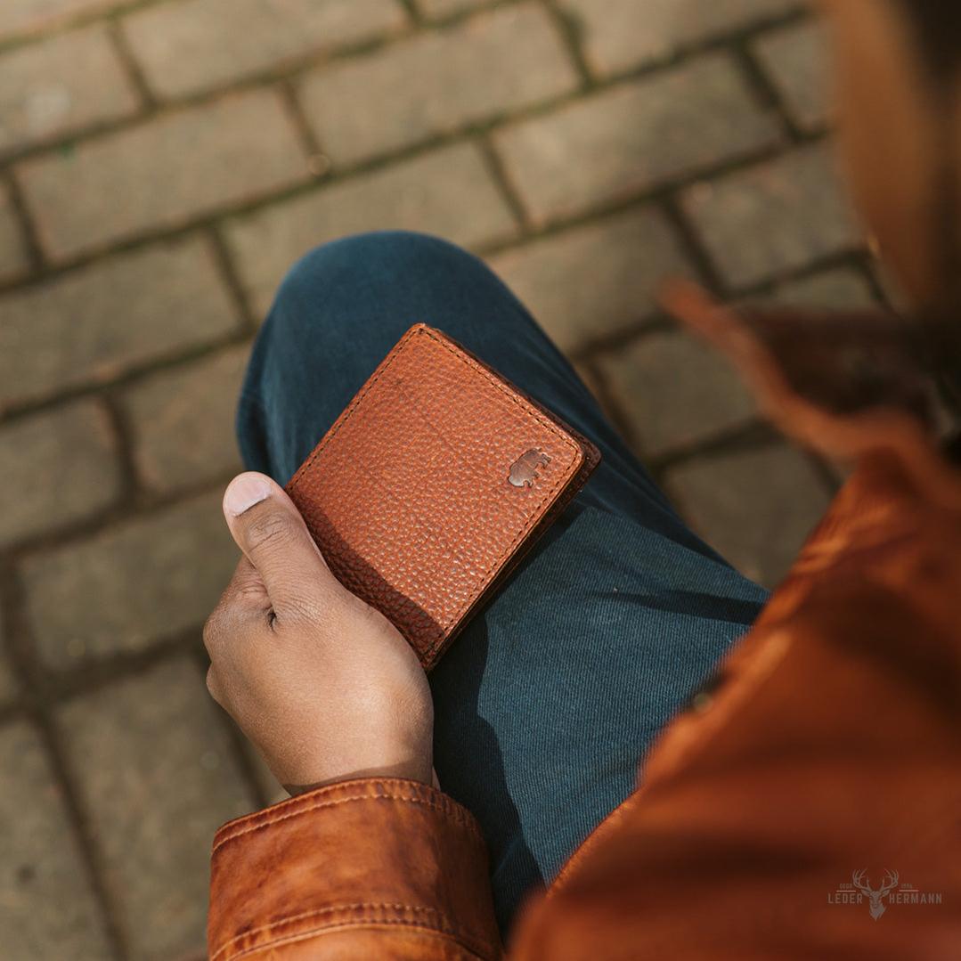 Ryder Reserve Bisonleder Brieftasche | Edles Braun