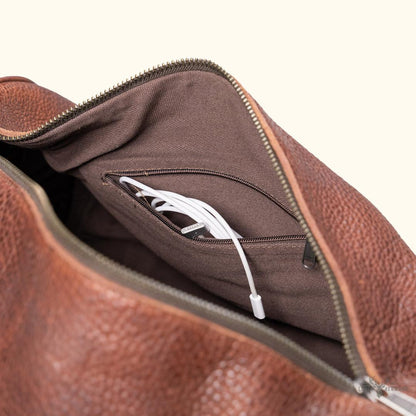 Ryder Reserve Bisonleder Reisetasche – Elegante Brauntöne für Stilvolle Reisen