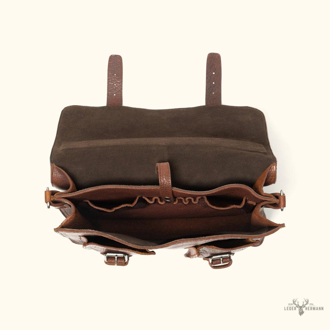 Ryder Reserve Bisonleder Aktentasche | Edles Braun