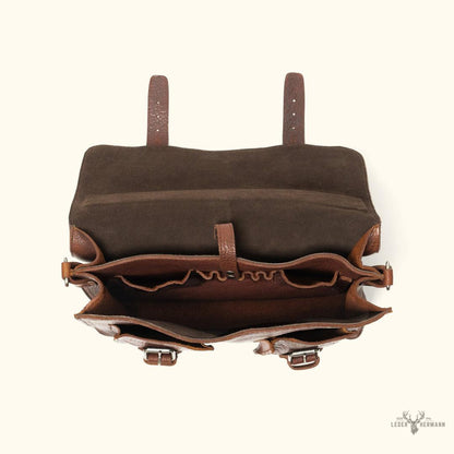 Ryder Reserve Bisonleder Aktentasche | Edles Braun