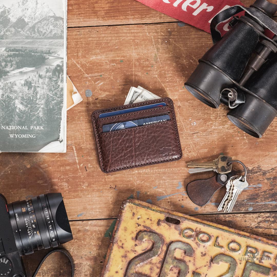 Roosevelt Slim Leder Geldbörse Limitierte Edition | Bisongrain