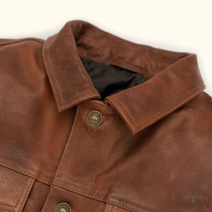 Lederjacke Driggs - Eleganz in Cognac Braun