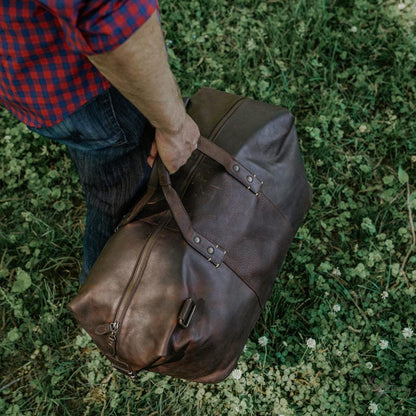 Vintage-Oak-Wochenkoffertasche aus Leder Walker für einen eleganten und zeitlosen Look