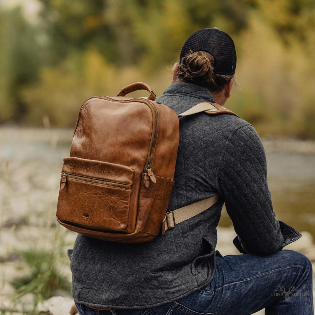 Leder-Rucksack Walker – Rustikaler Stil, Elegant und Funktional