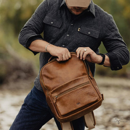 Leder-Rucksack Walker – Rustikaler Stil, Elegant und Funktional