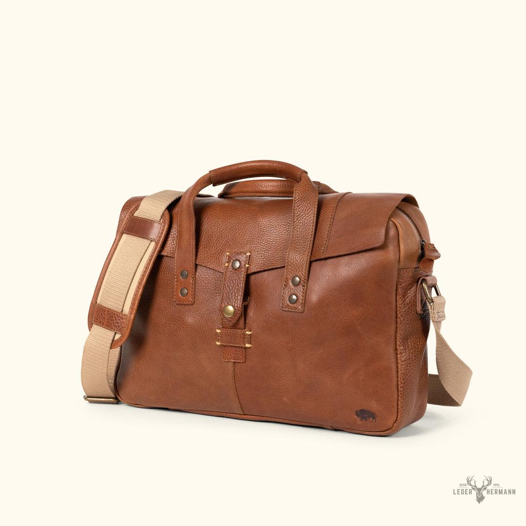 Italienische Ledertasche für Dokumente - Rustikbraun Elegantes und Langlebiges Design
