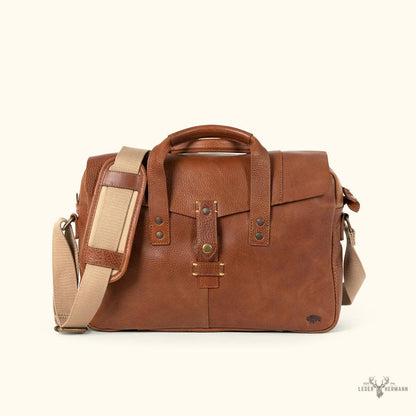 Italienische Ledertasche für Dokumente - Rustikbraun Elegantes und Langlebiges Design