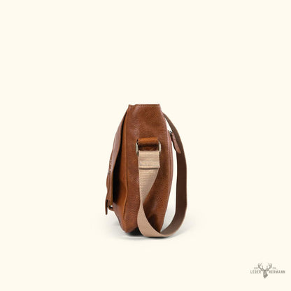 Eleganter Walker Leder Messenger Tasche | Rustikal Braun