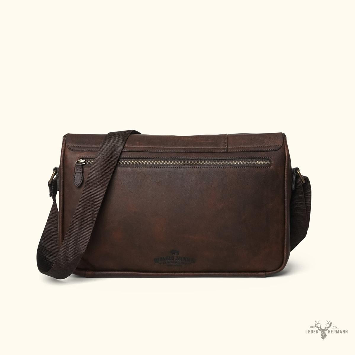 Messenger-Tasche aus Leder Walker | Vintage-Stil Eiche