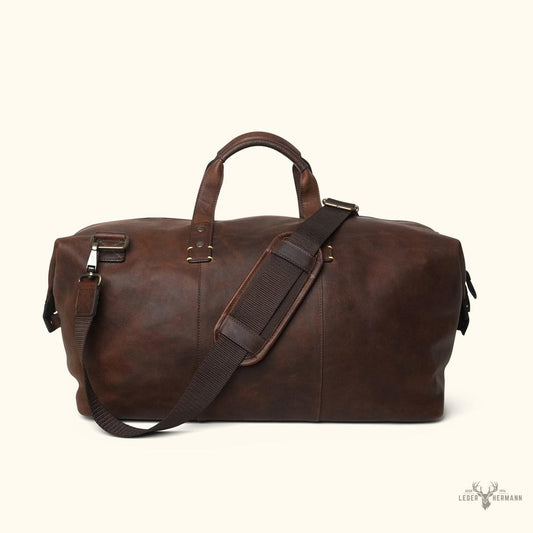 Vintage-Oak-Wochenkoffertasche aus Leder Walker für einen eleganten und zeitlosen Look