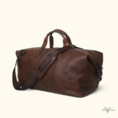 Vintage-Oak-Wochenkoffertasche aus Leder Walker für einen eleganten und zeitlosen Look