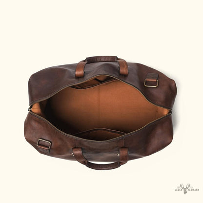 Vintage-Oak-Wochenkoffertasche aus Leder Walker für einen eleganten und zeitlosen Look