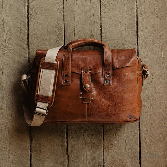 Italienische Ledertasche für Dokumente - Rustikbraun Elegantes und Langlebiges Design