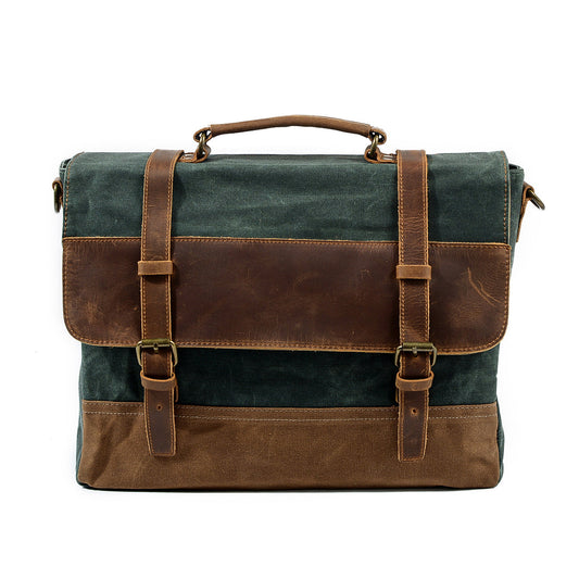 Wachs-Canvas Messenger-Tasche | MOKALO