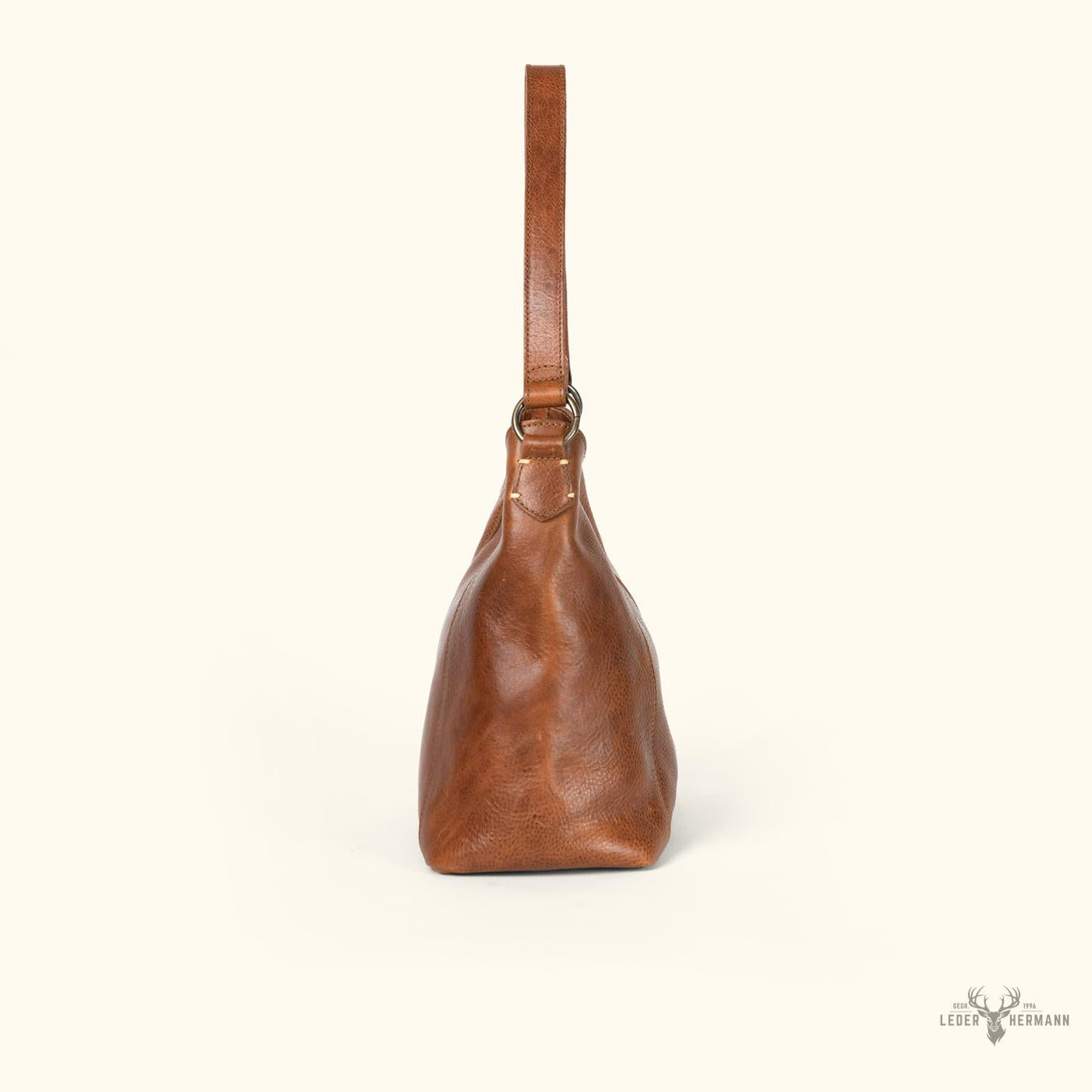 Stilvolle Walker-Leder-Umhängetasche in elegantem Rustic-Tan