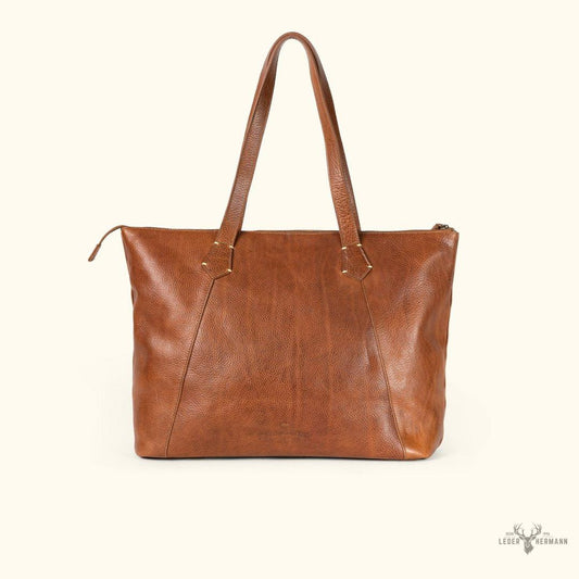 Lederhandtasche Walker – Elegant und langlebig in Rostbraun